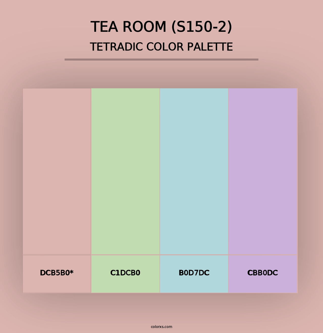 Tea Room (S150-2) - Tetradic Color Palette