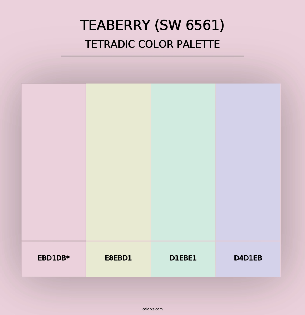 Teaberry (SW 6561) - Tetradic Color Palette