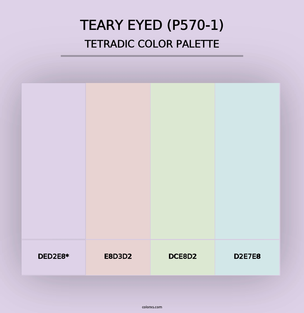 Teary Eyed (P570-1) - Tetradic Color Palette