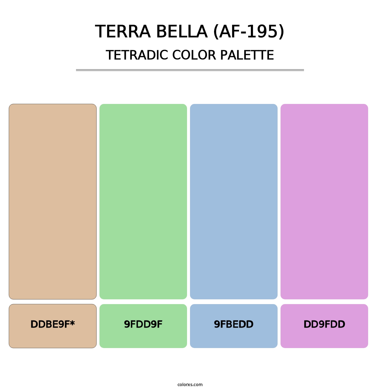 Terra Bella (AF-195) - Tetradic Color Palette