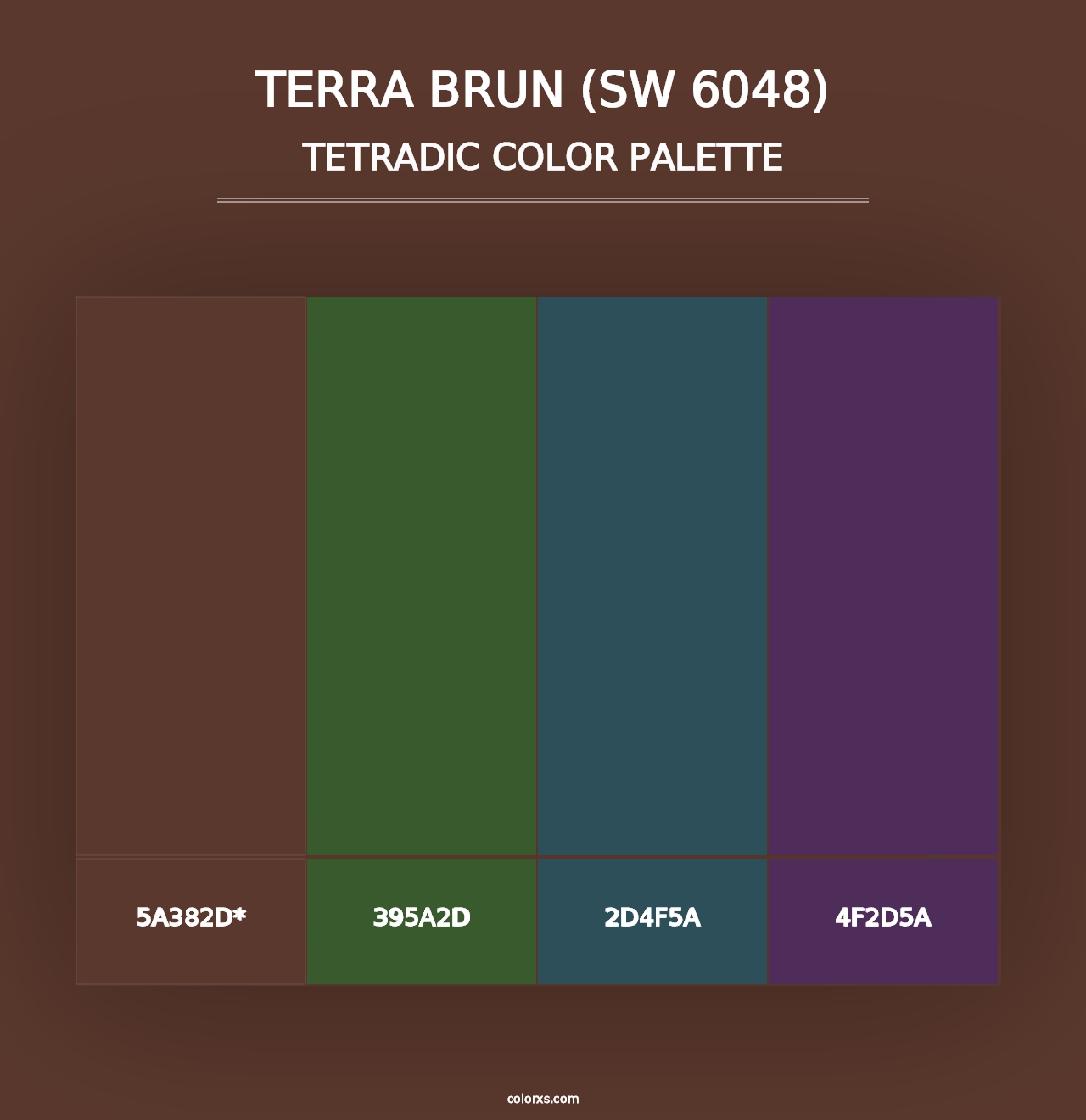 Terra Brun (SW 6048) - Tetradic Color Palette