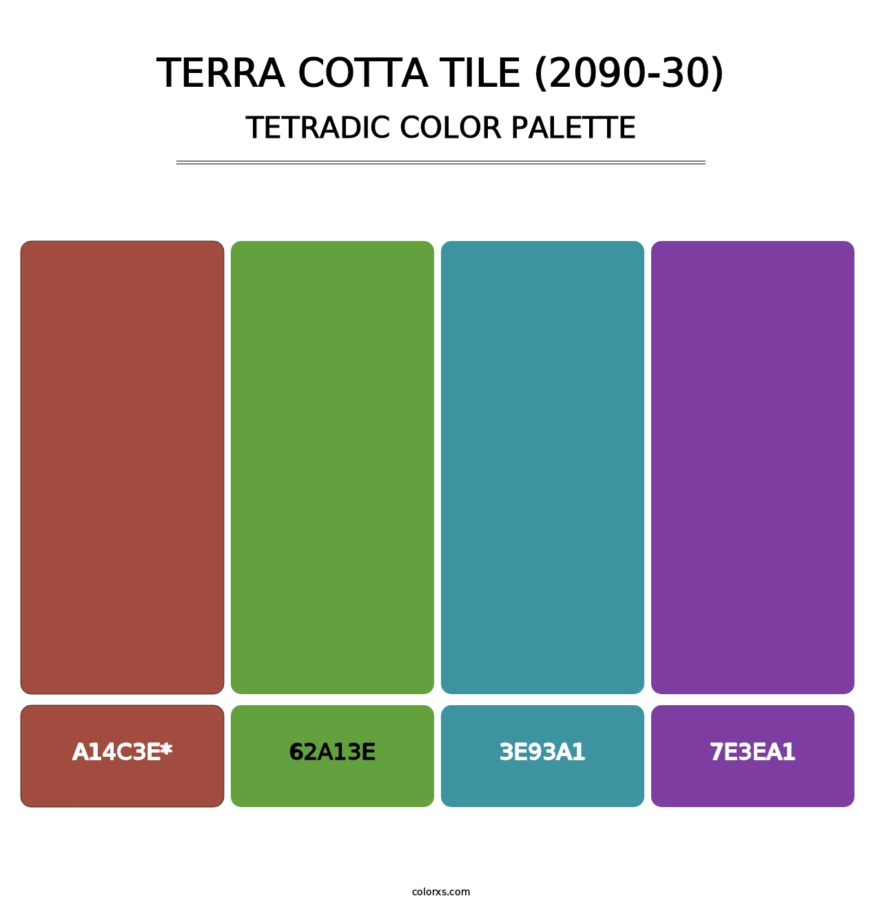 Terra Cotta Tile (2090-30) - Tetradic Color Palette