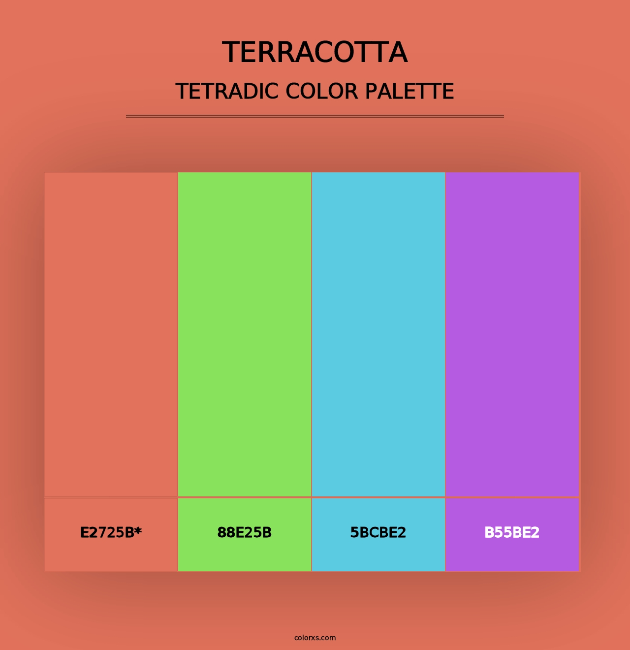 Terracotta - Tetradic Color Palette