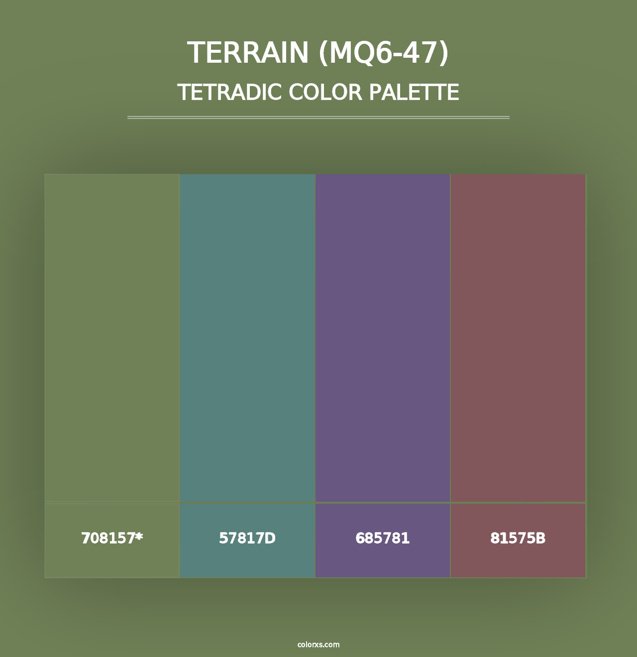 Terrain (MQ6-47) - Tetradic Color Palette