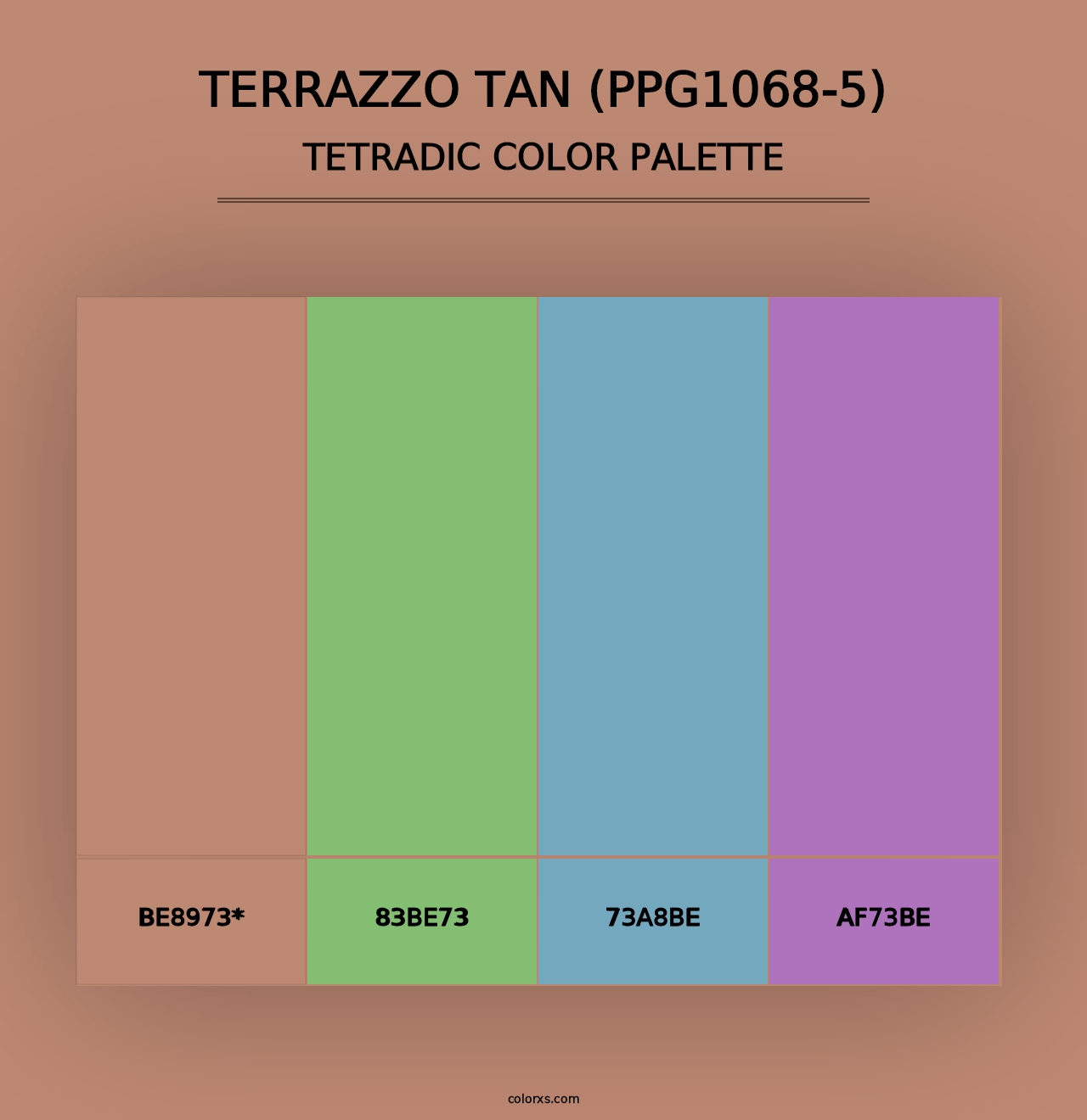 Terrazzo Tan (PPG1068-5) - Tetradic Color Palette