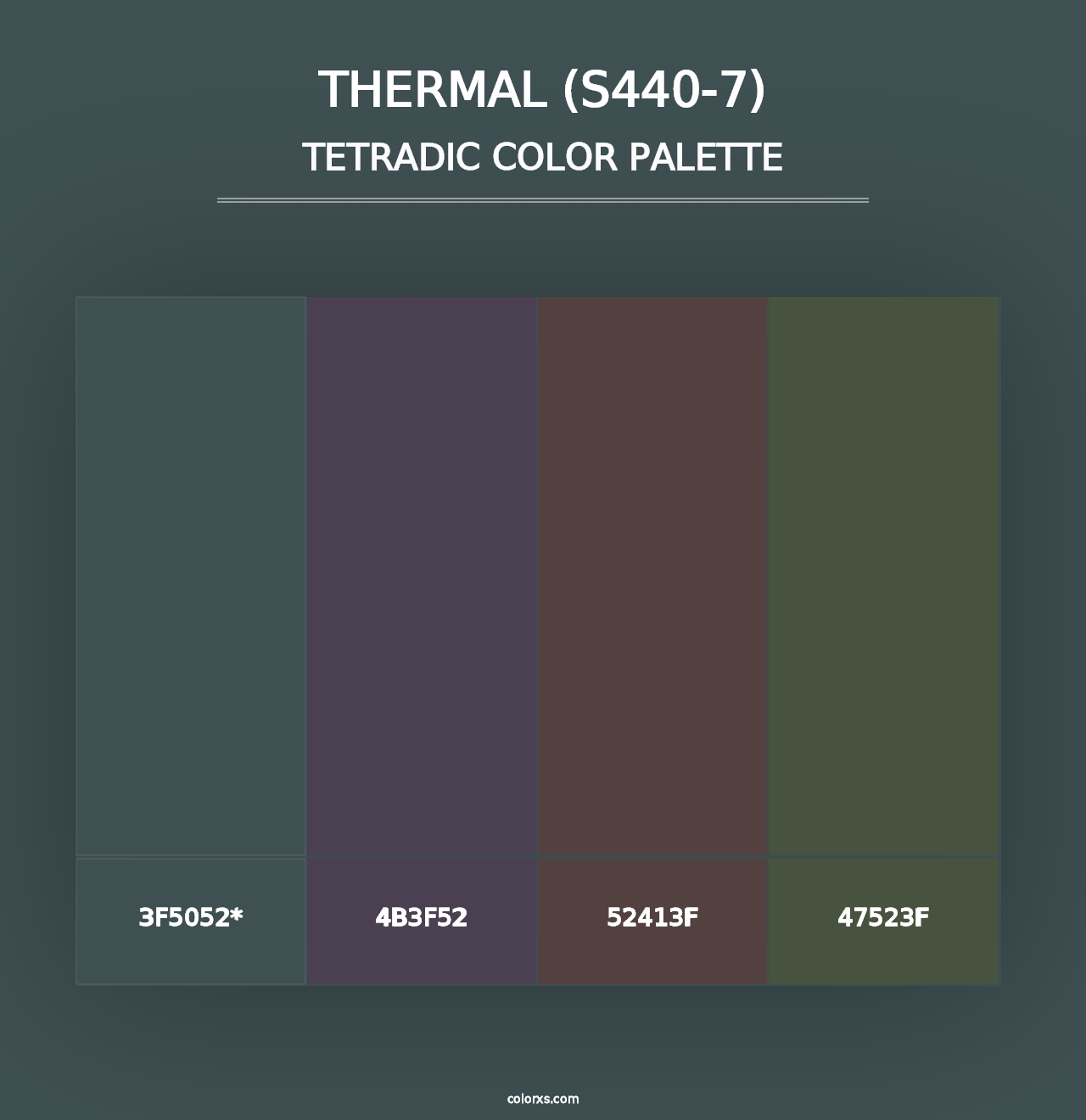 Thermal (S440-7) - Tetradic Color Palette