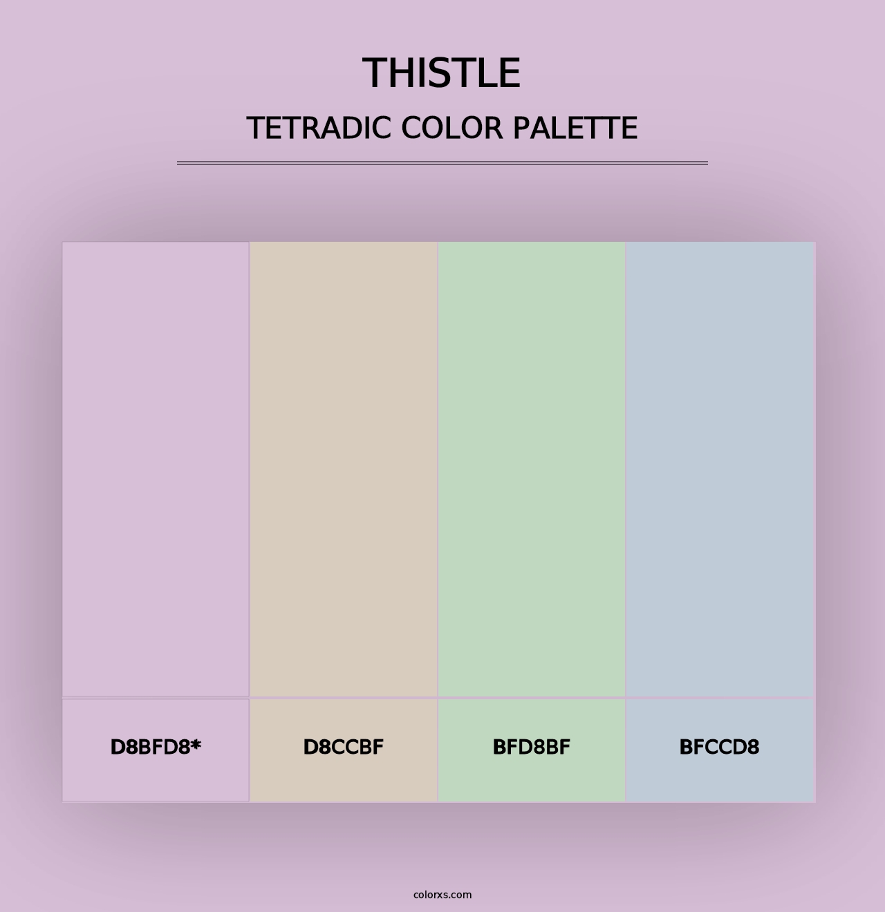 Thistle - Tetradic Color Palette