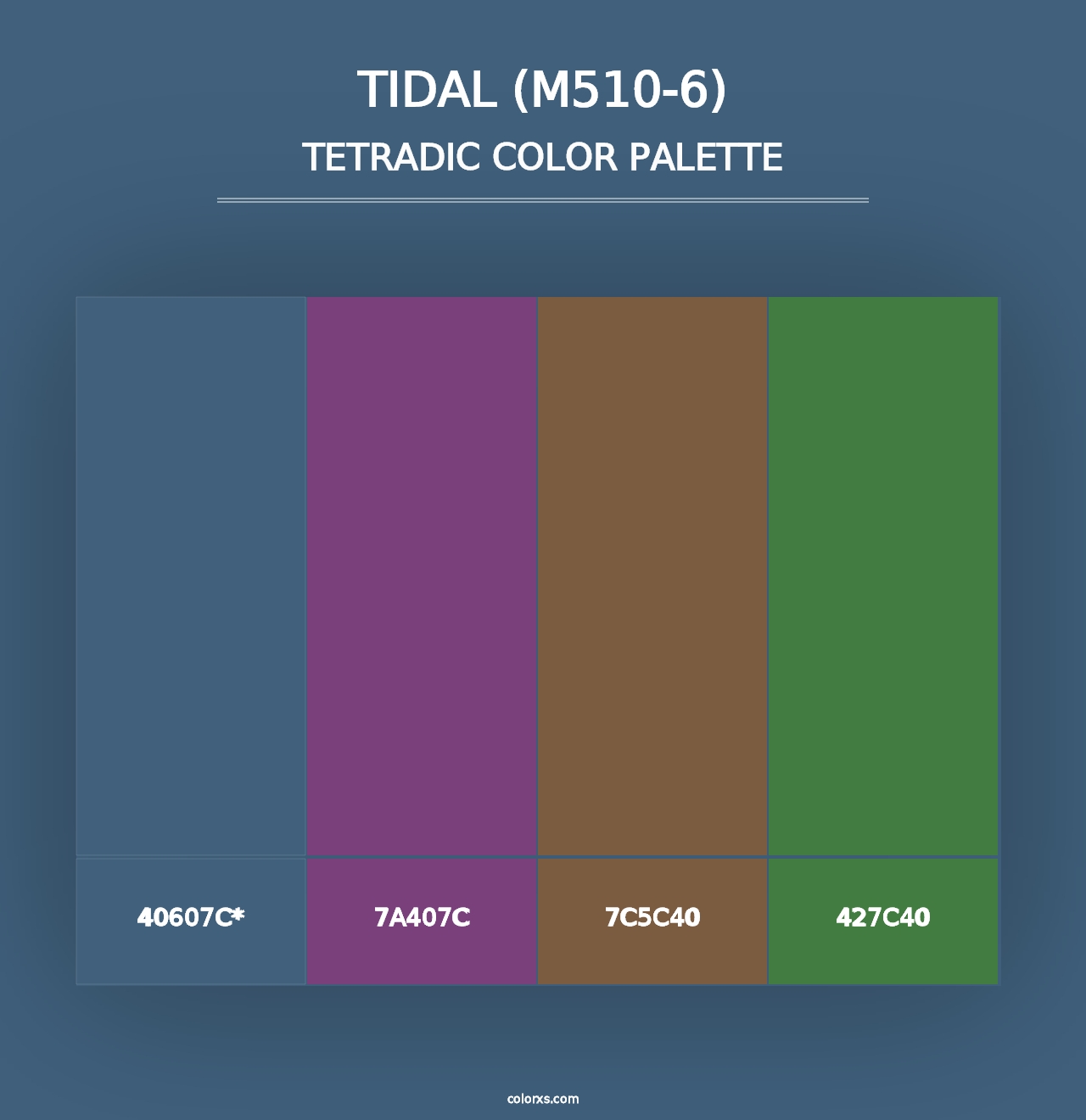 Tidal (M510-6) - Tetradic Color Palette