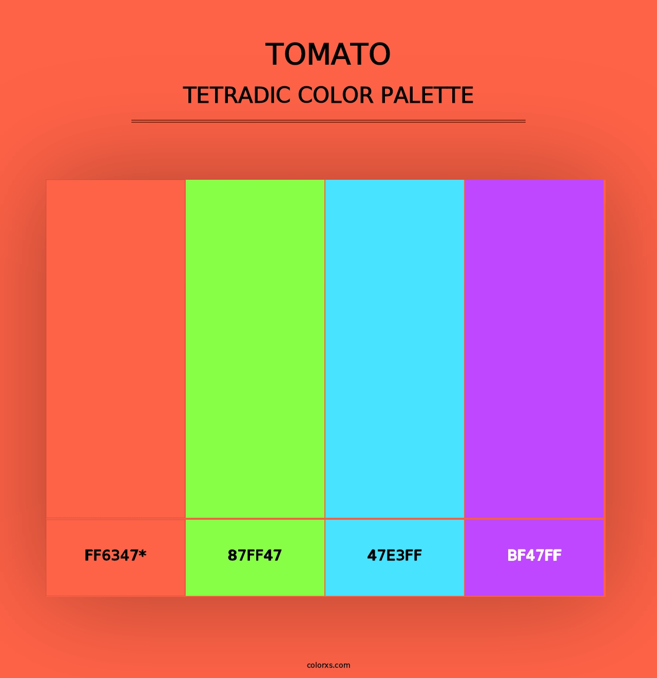 Tomato - Tetradic Color Palette