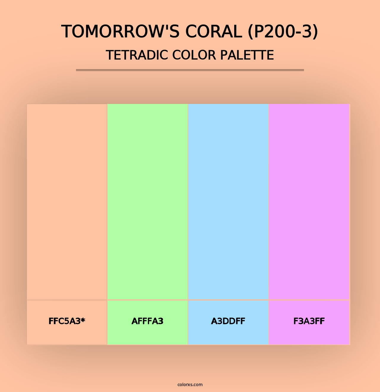 Tomorrow'S Coral (P200-3) - Tetradic Color Palette