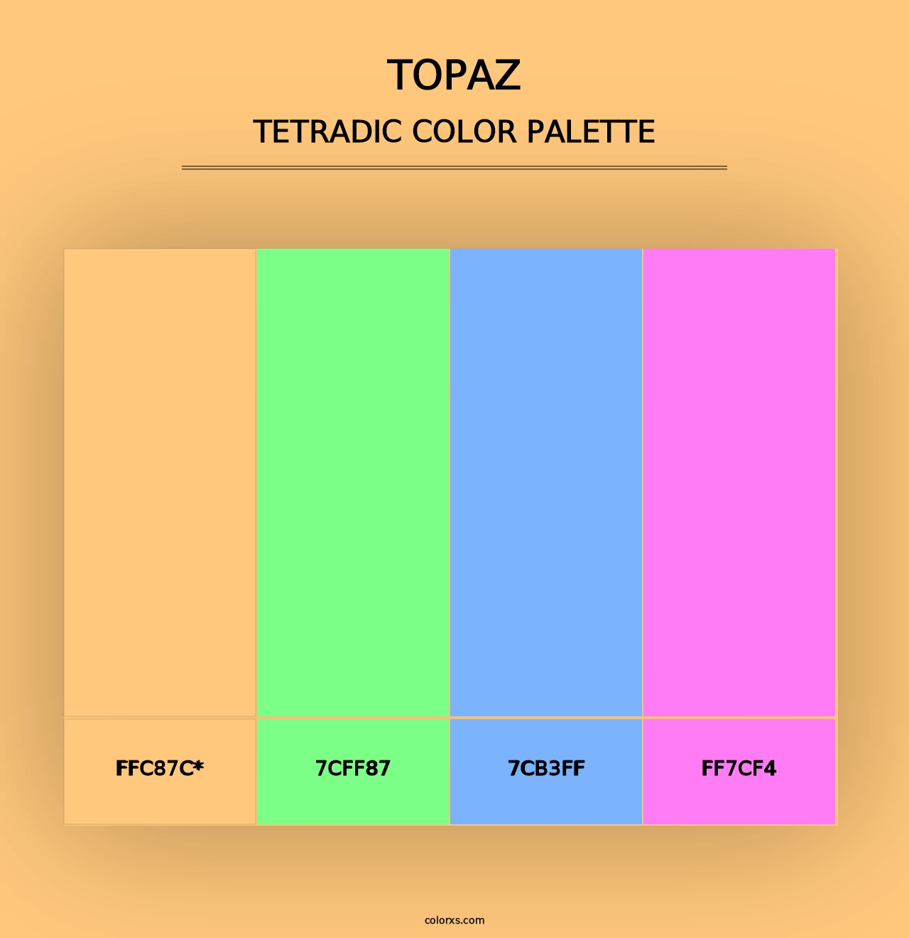 Topaz - Tetradic Color Palette