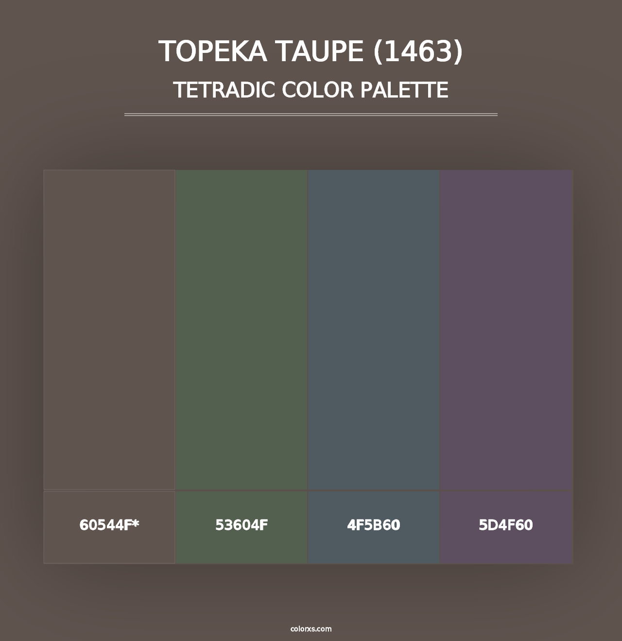 Topeka Taupe (1463) - Tetradic Color Palette