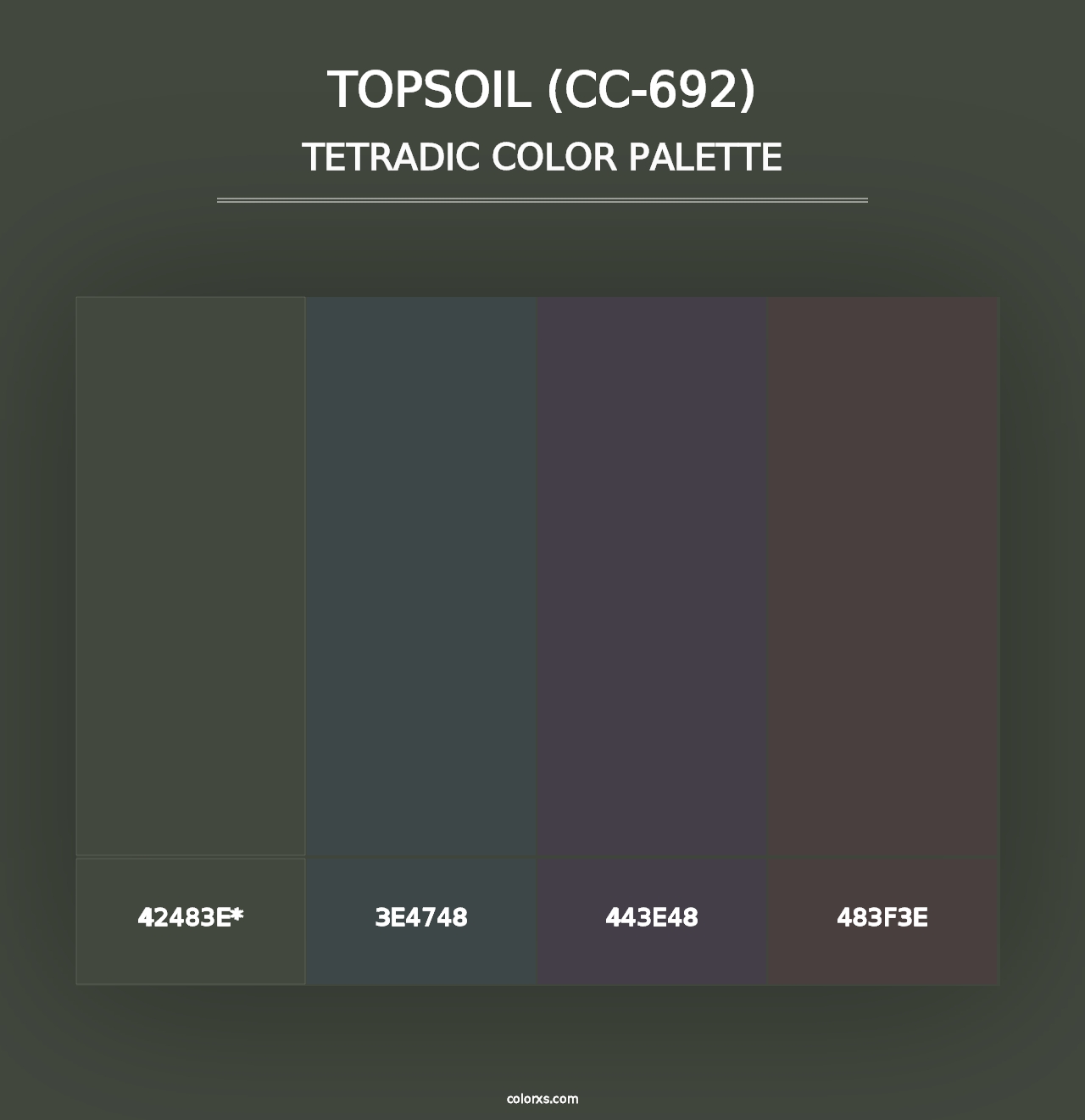 Topsoil (CC-692) - Tetradic Color Palette