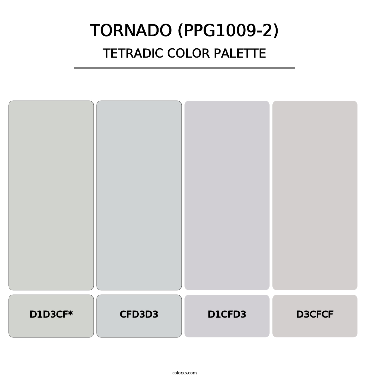 Tornado (PPG1009-2) - Tetradic Color Palette