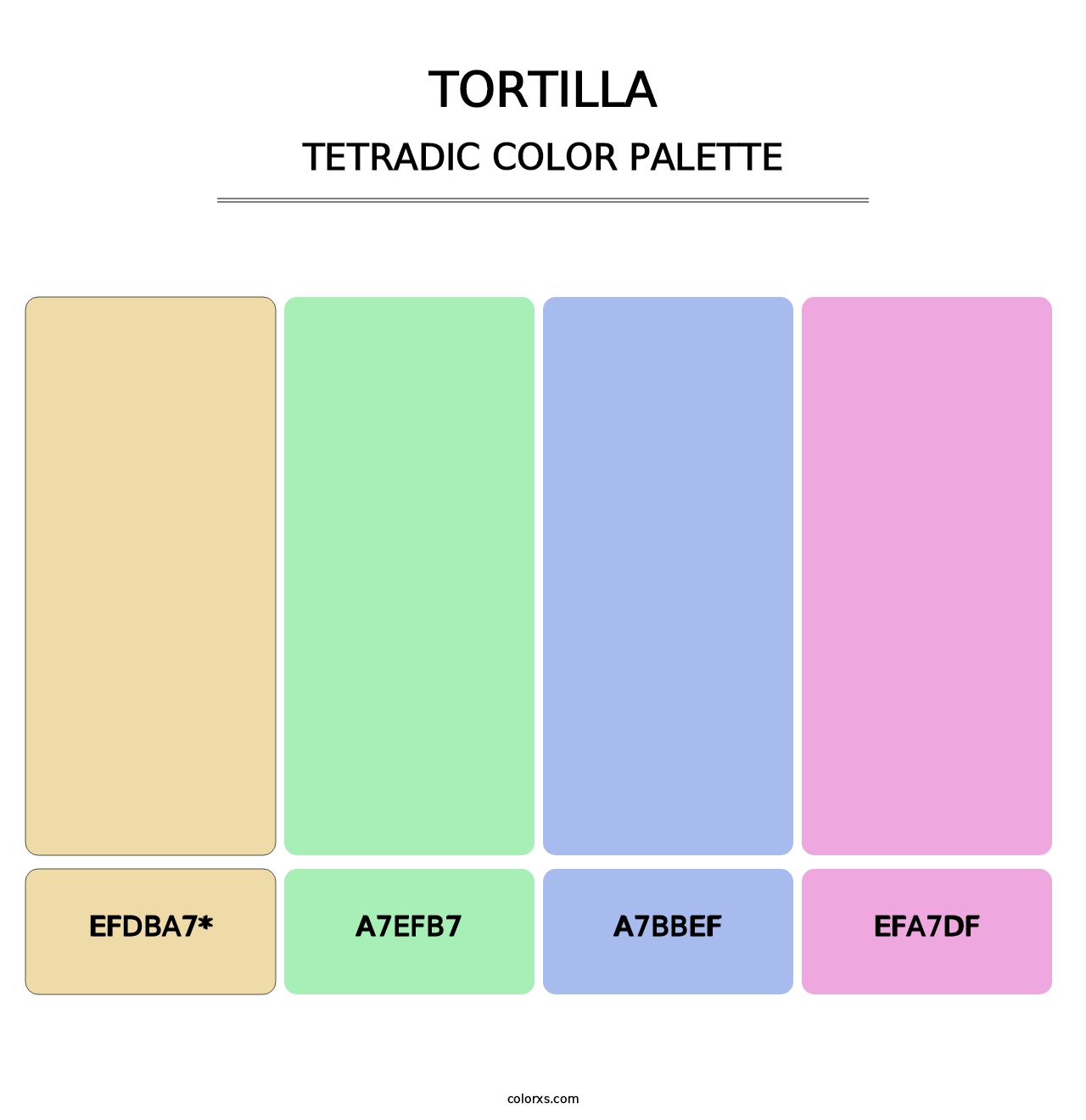 Tortilla - Tetradic Color Palette