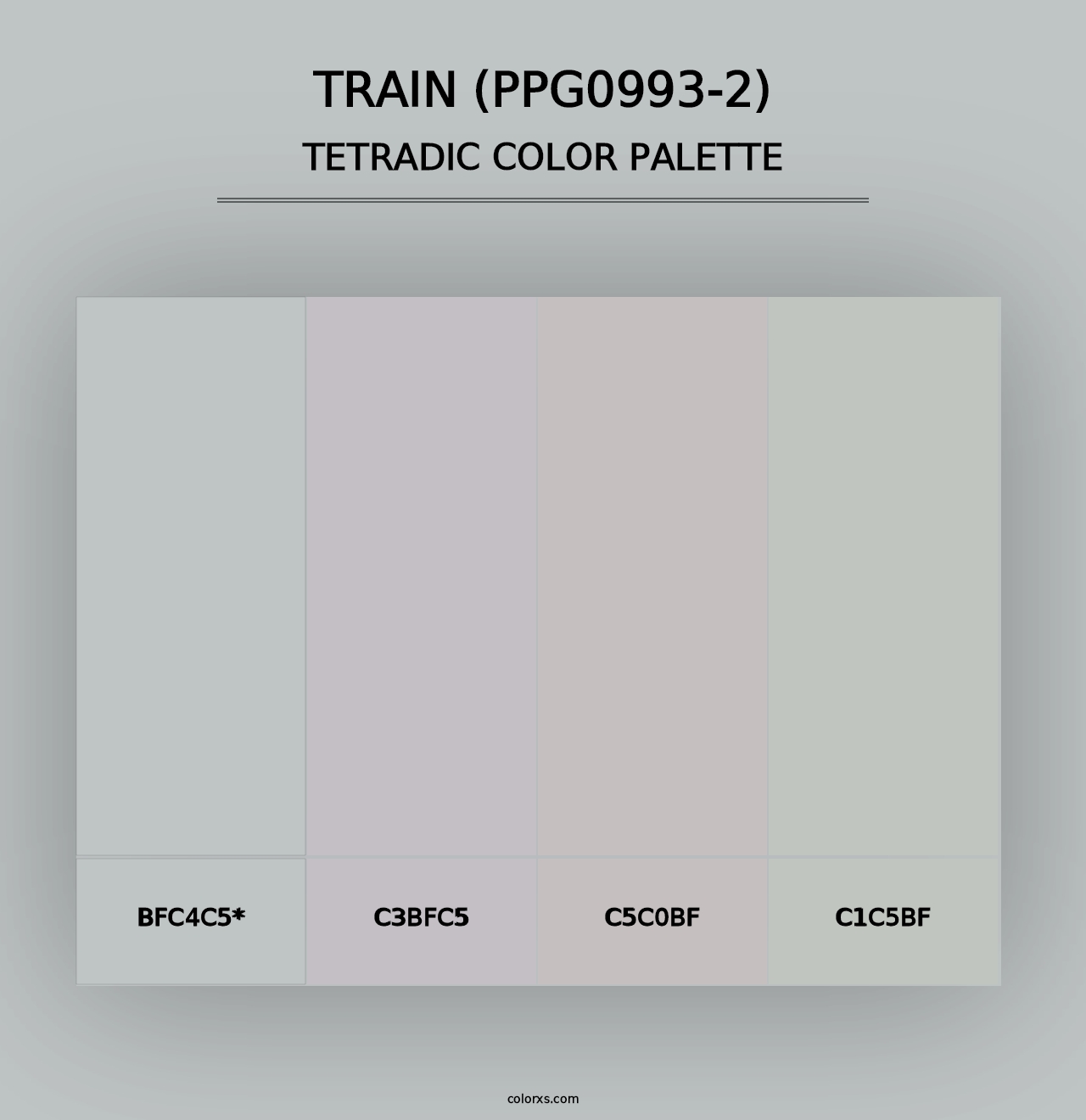 Train (PPG0993-2) - Tetradic Color Palette