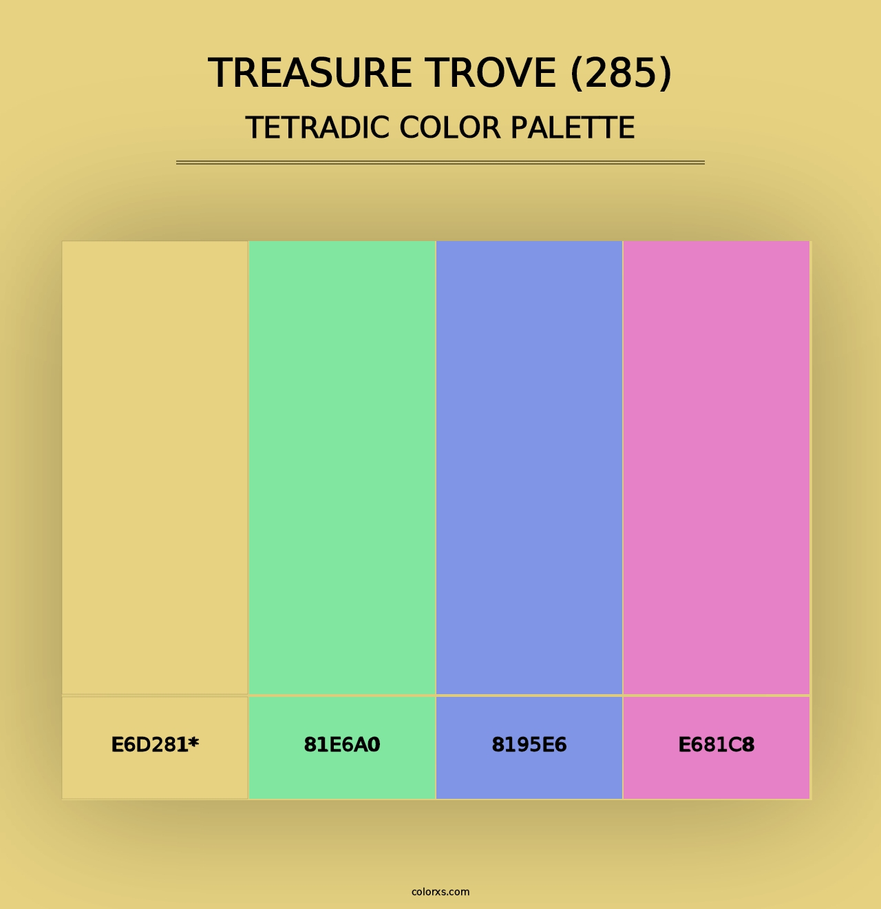 Treasure Trove (285) - Tetradic Color Palette