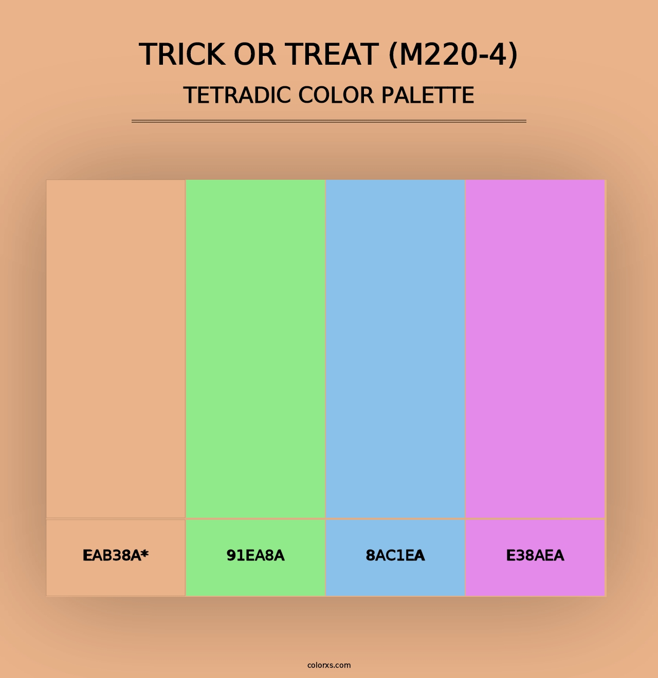 Trick Or Treat (M220-4) - Tetradic Color Palette