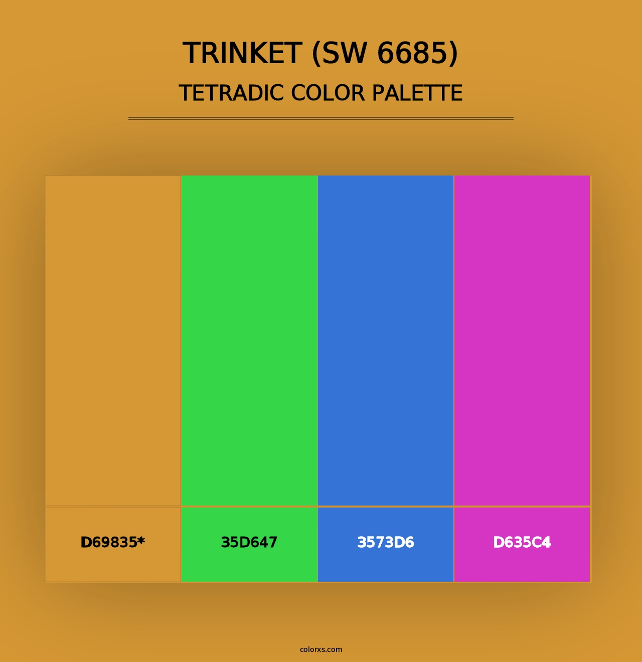 Trinket (SW 6685) - Tetradic Color Palette