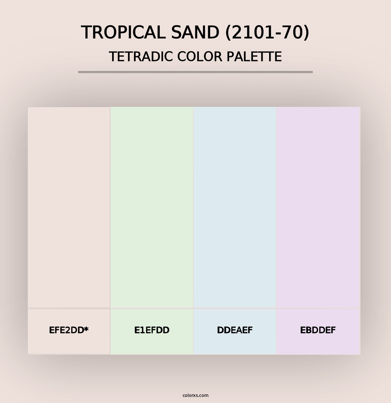 Tropical Sand (2101-70) - Tetradic Color Palette