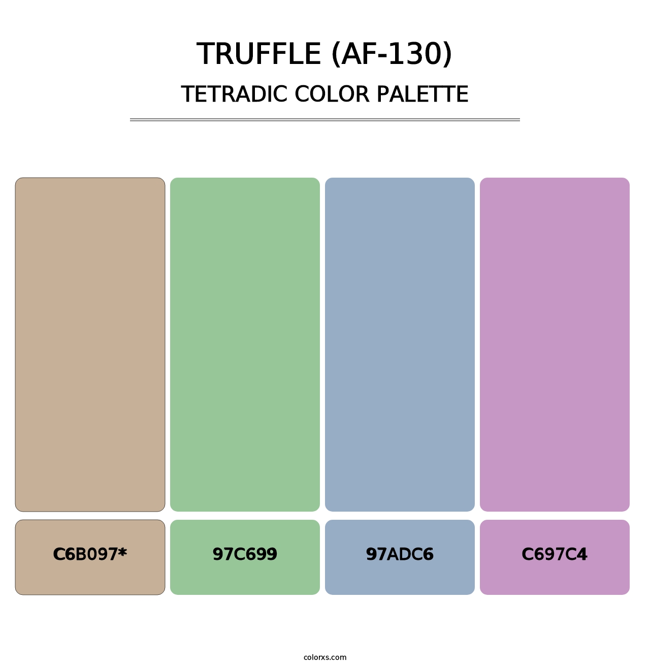 Truffle (AF-130) - Tetradic Color Palette