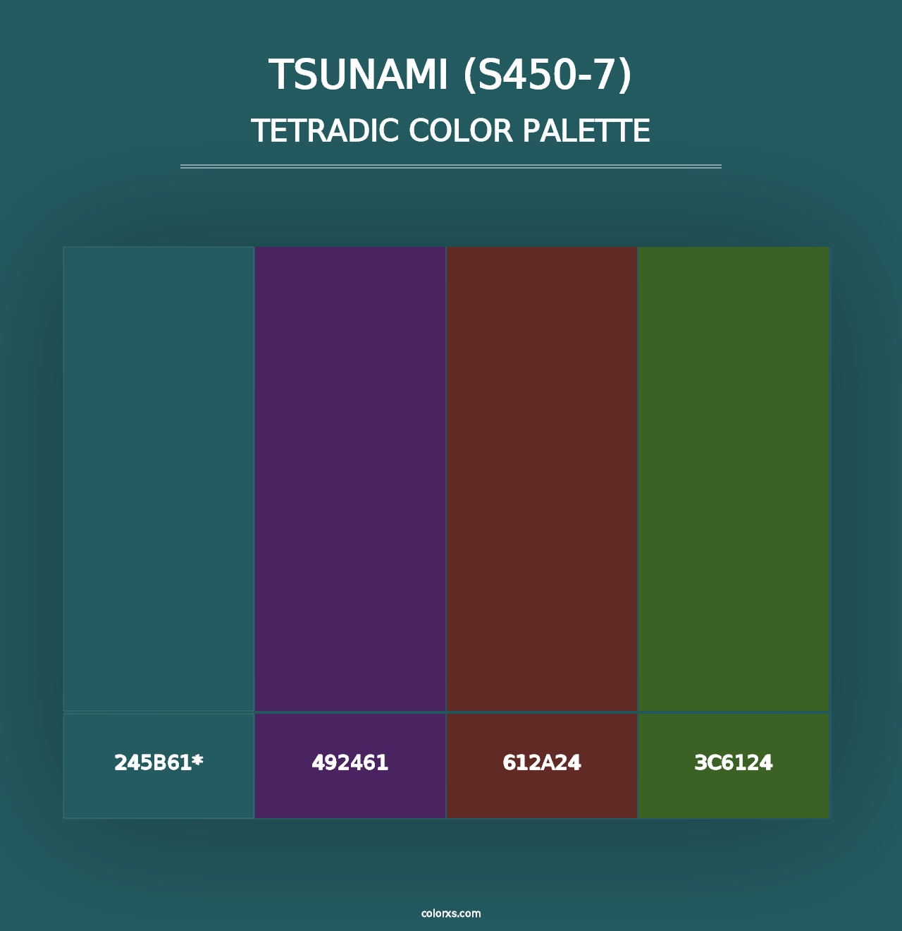 Tsunami (S450-7) - Tetradic Color Palette