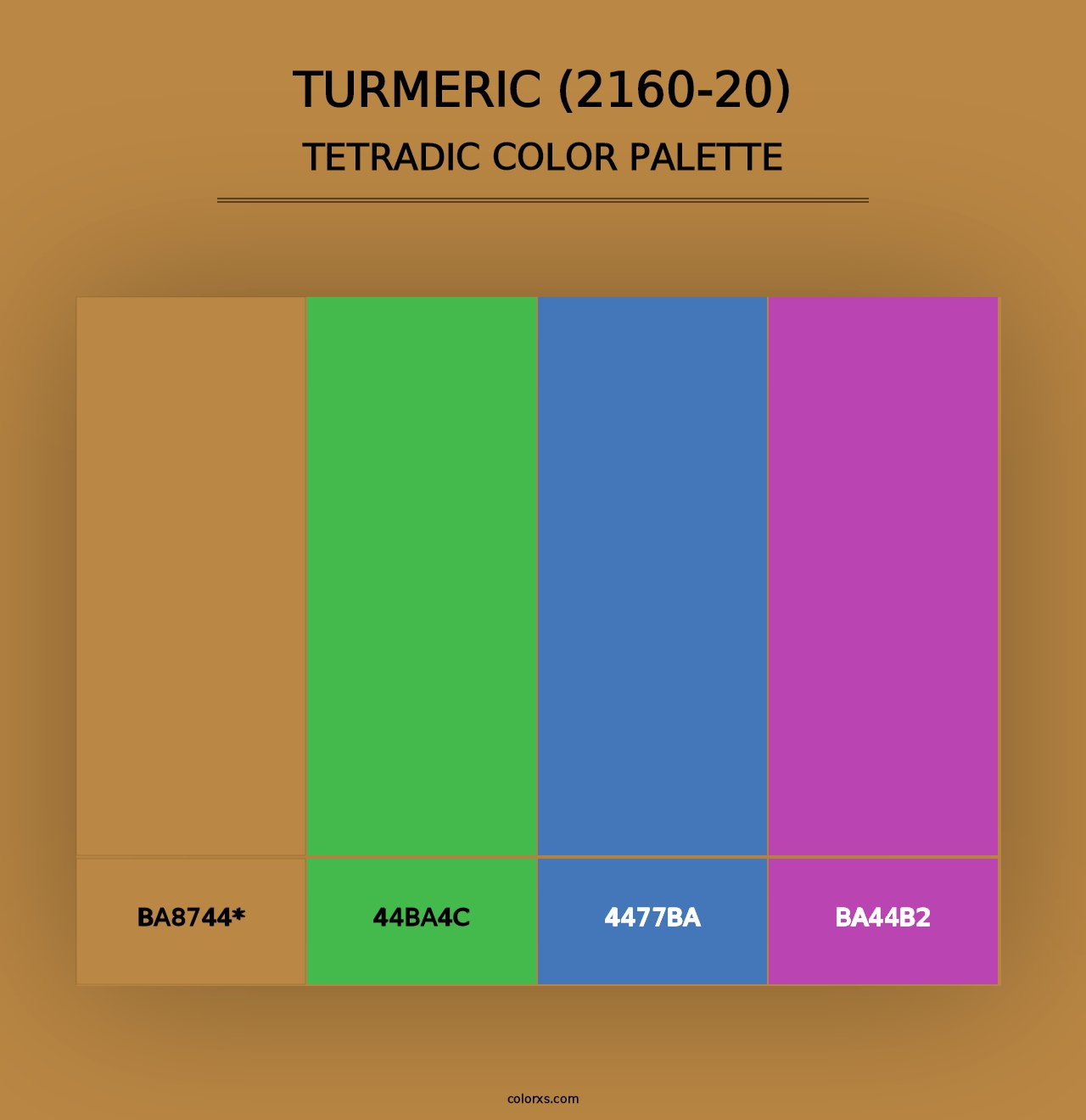 Turmeric (2160-20) - Tetradic Color Palette