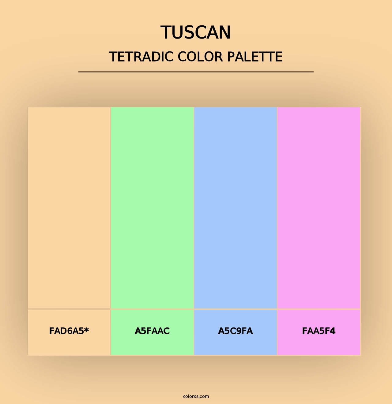 Tuscan - Tetradic Color Palette