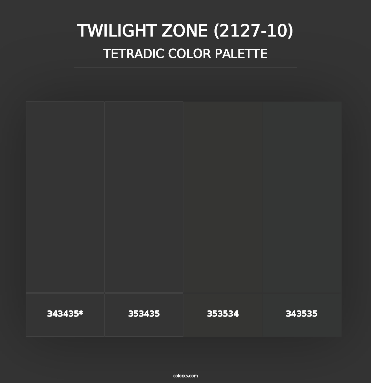 Twilight Zone (2127-10) - Tetradic Color Palette