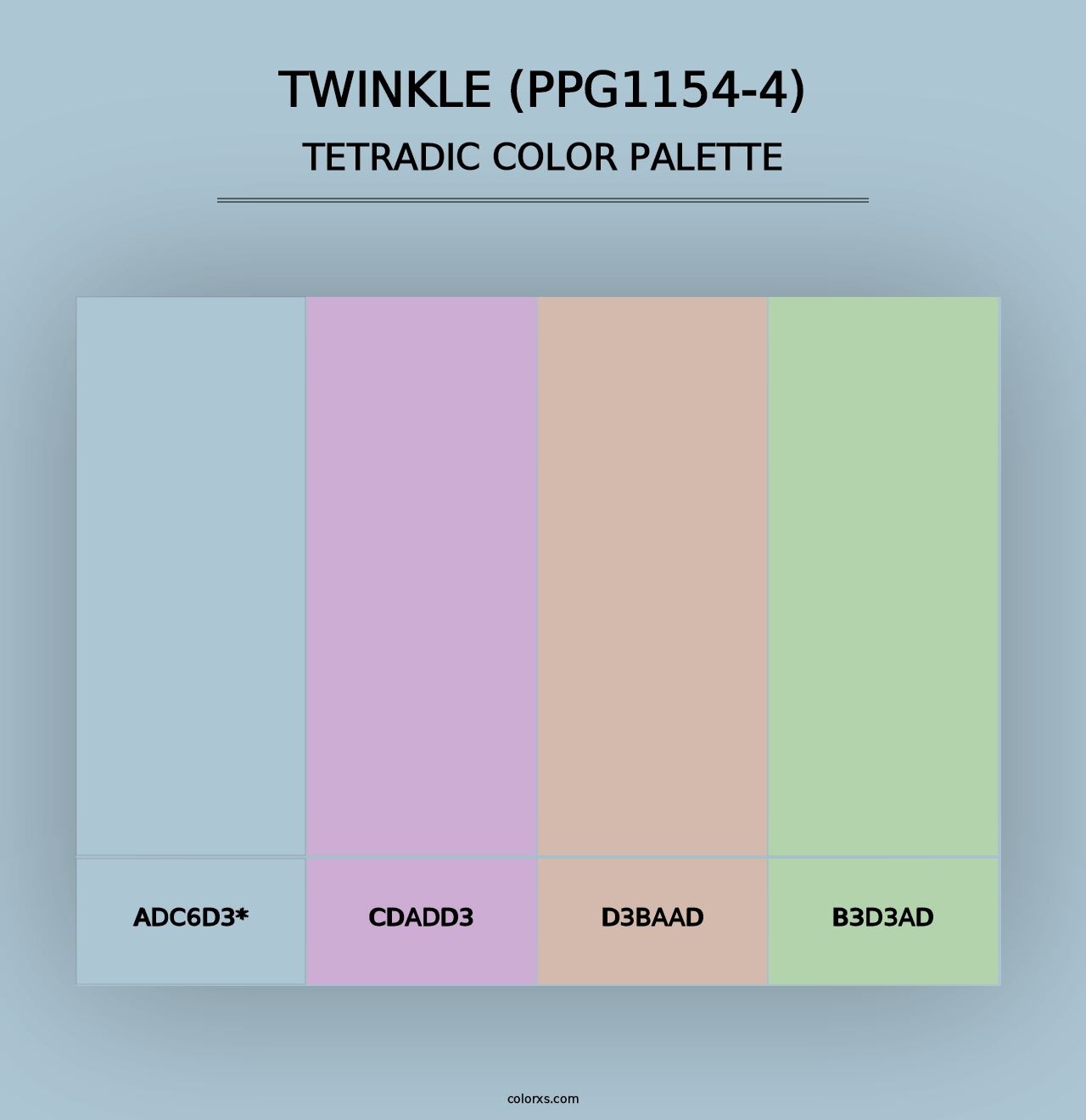 Twinkle (PPG1154-4) - Tetradic Color Palette