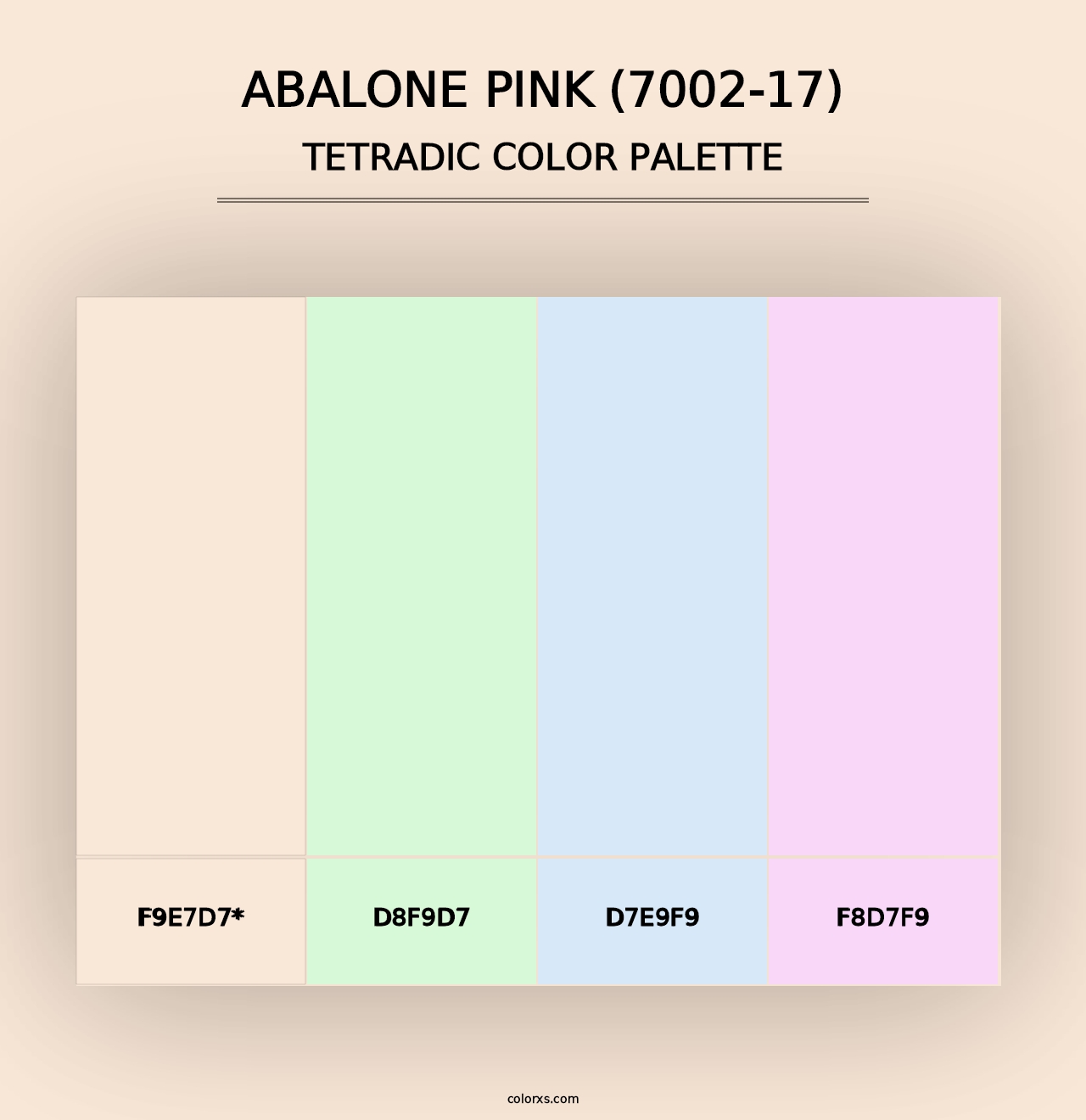 Abalone Pink (7002-17) - Tetradic Color Palette