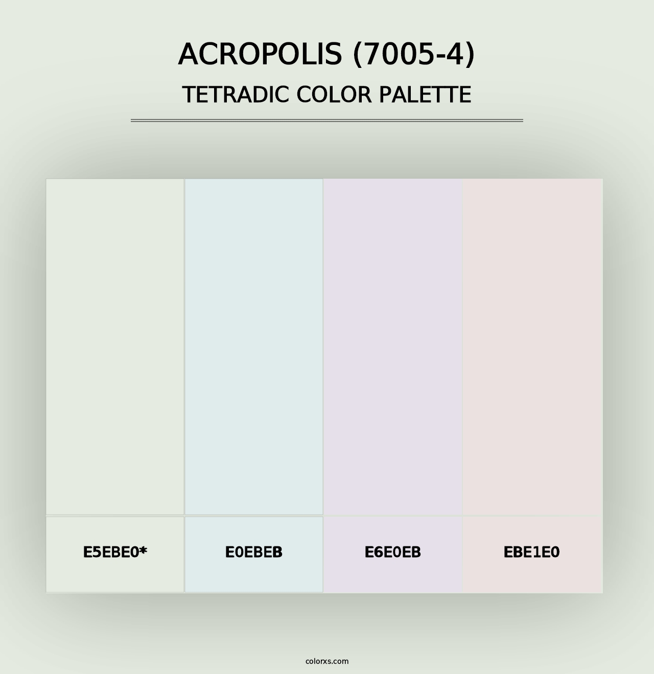 Acropolis (7005-4) - Tetradic Color Palette