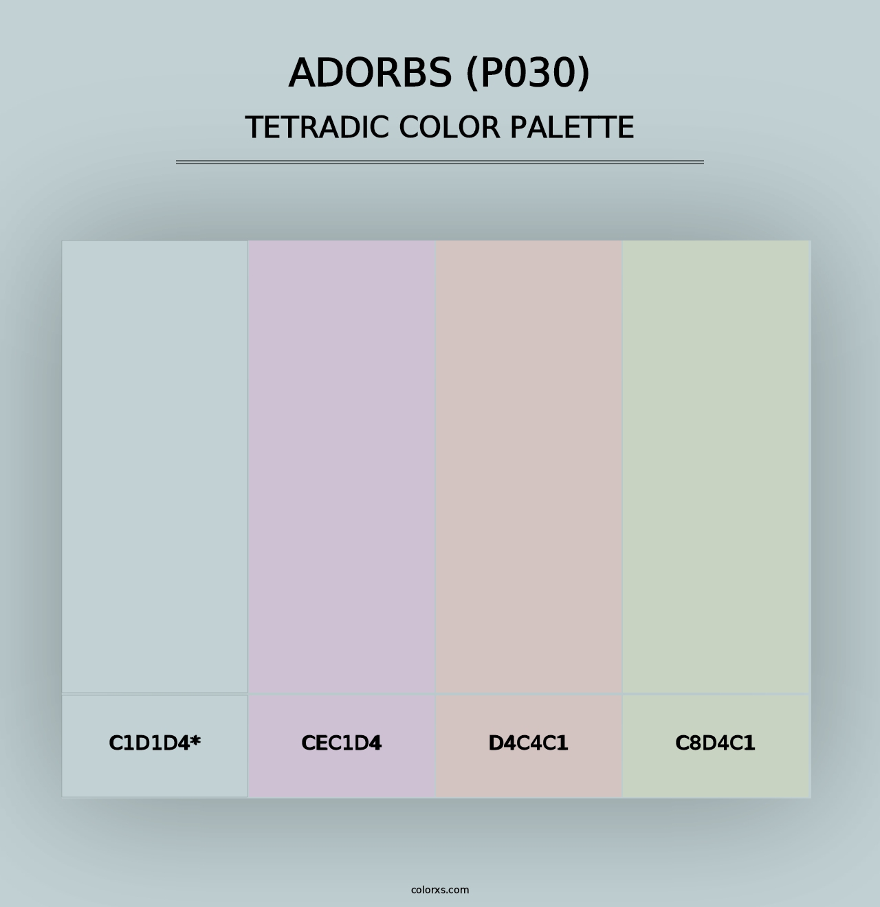 Adorbs (P030) - Tetradic Color Palette