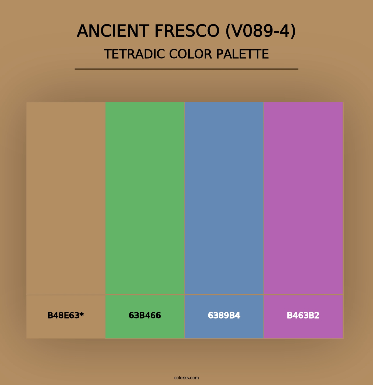 Ancient Fresco (V089-4) - Tetradic Color Palette