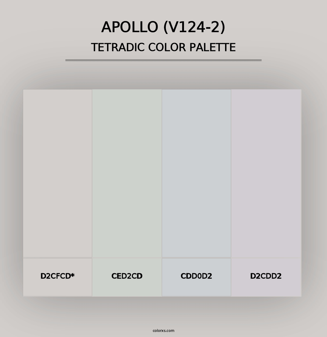 Apollo (V124-2) - Tetradic Color Palette