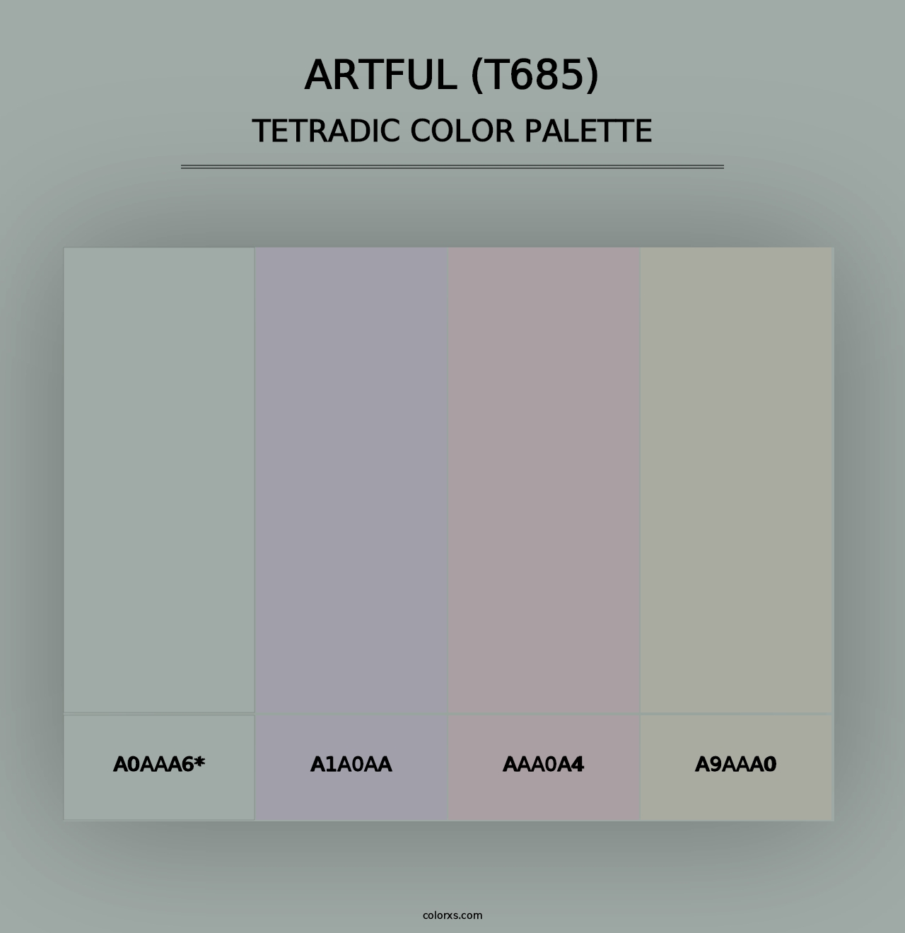 Artful (T685) - Tetradic Color Palette