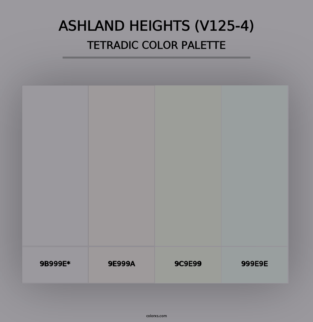 Ashland Heights (V125-4) - Tetradic Color Palette