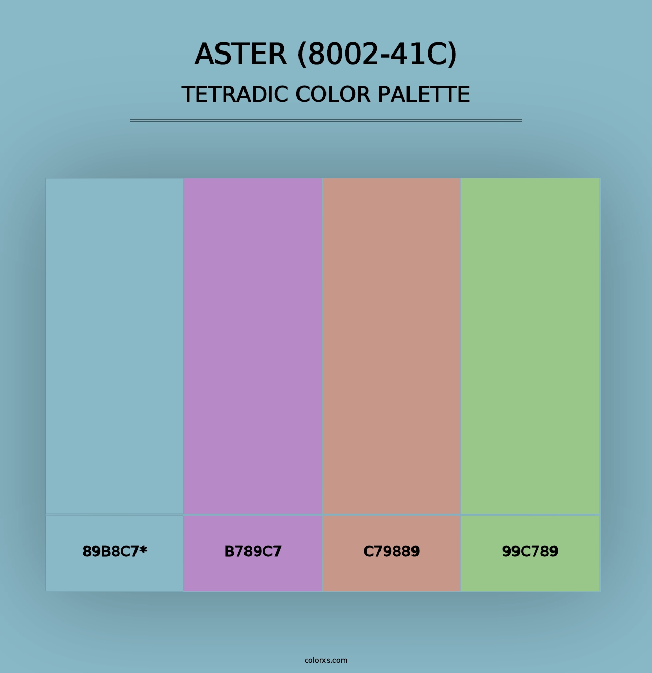 Aster (8002-41C) - Tetradic Color Palette