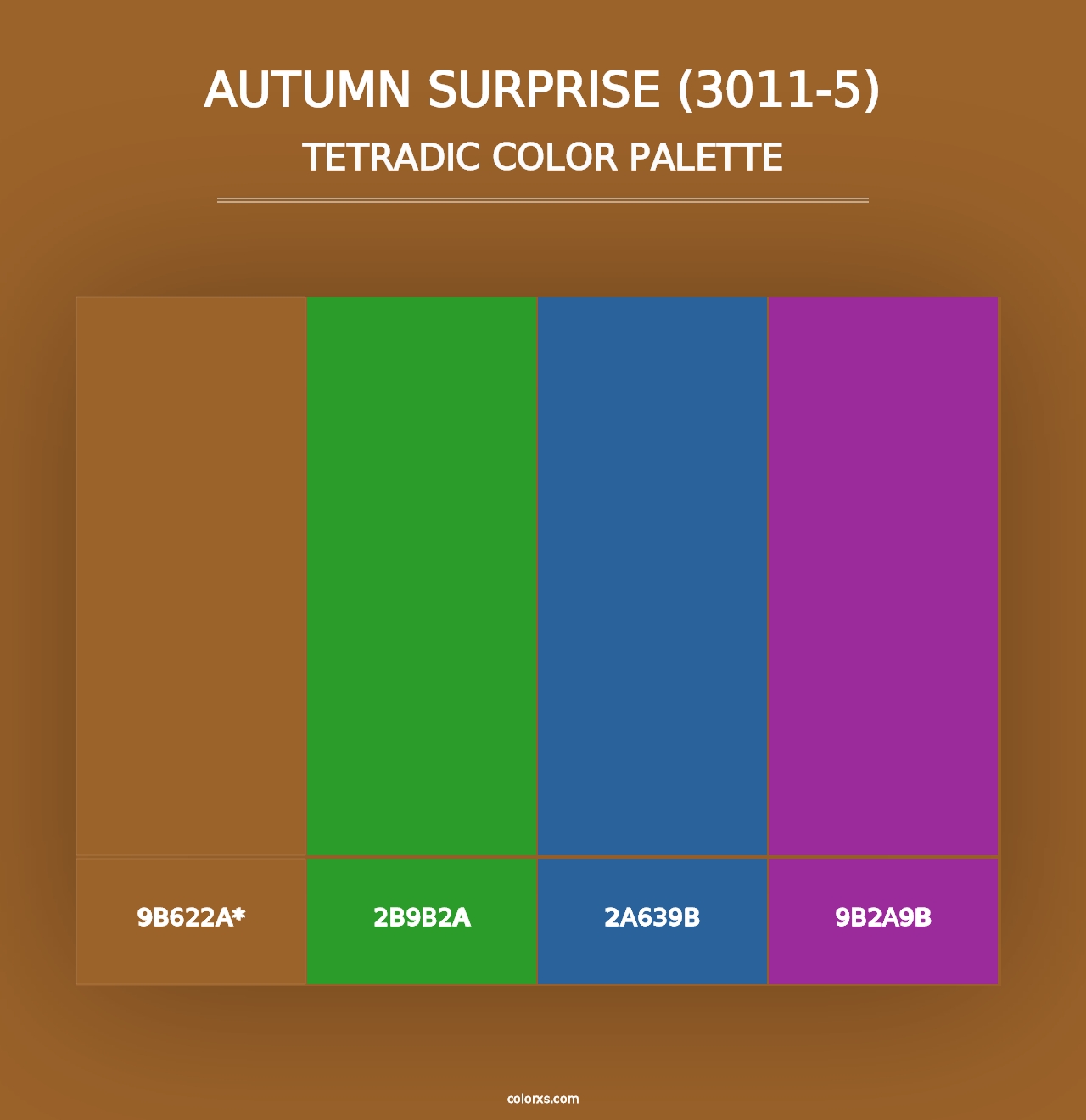 Autumn Surprise (3011-5) - Tetradic Color Palette