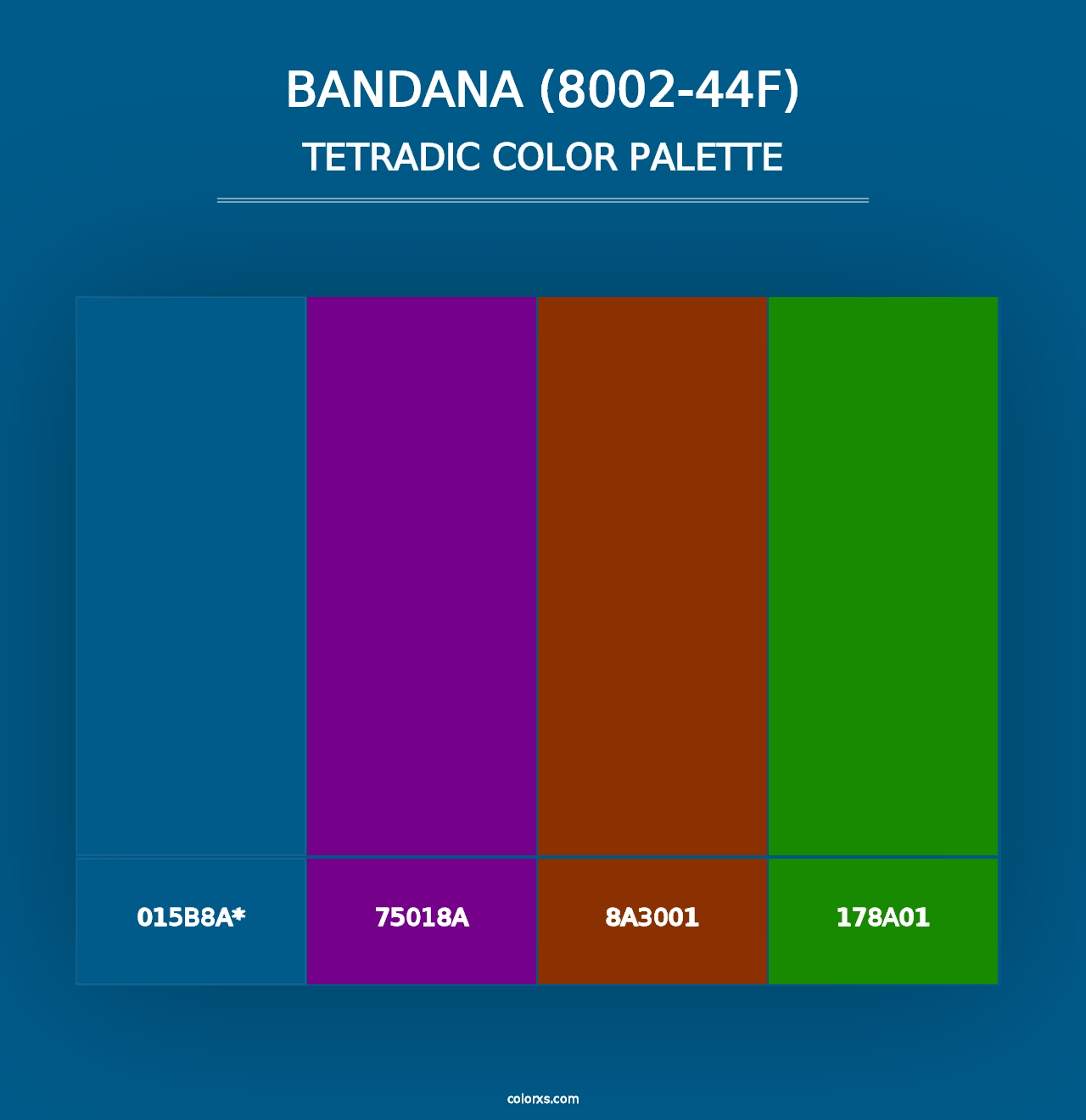 Bandana (8002-44F) - Tetradic Color Palette