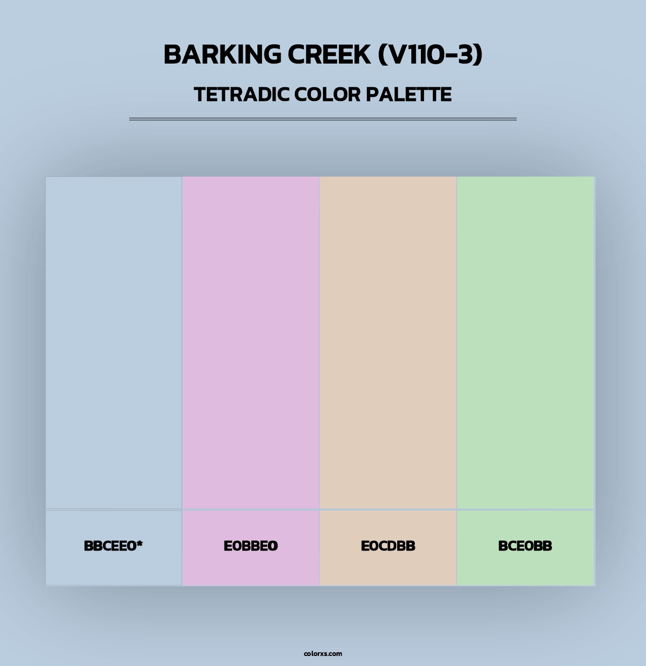 Barking Creek (V110-3) - Tetradic Color Palette