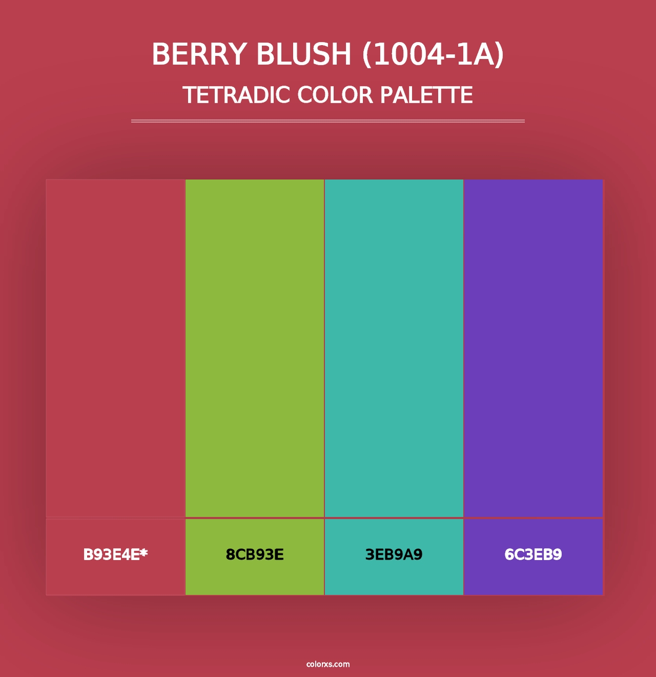 Berry Blush (1004-1A) - Tetradic Color Palette