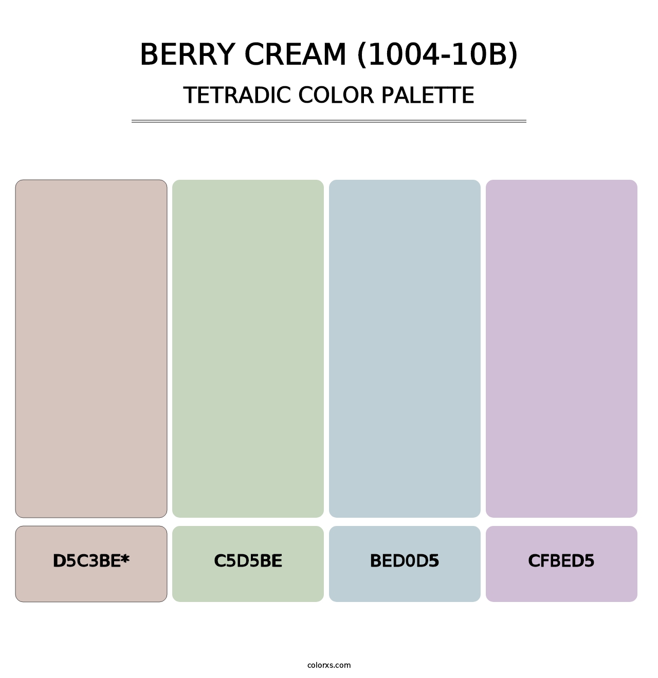 Berry Cream (1004-10B) - Tetradic Color Palette