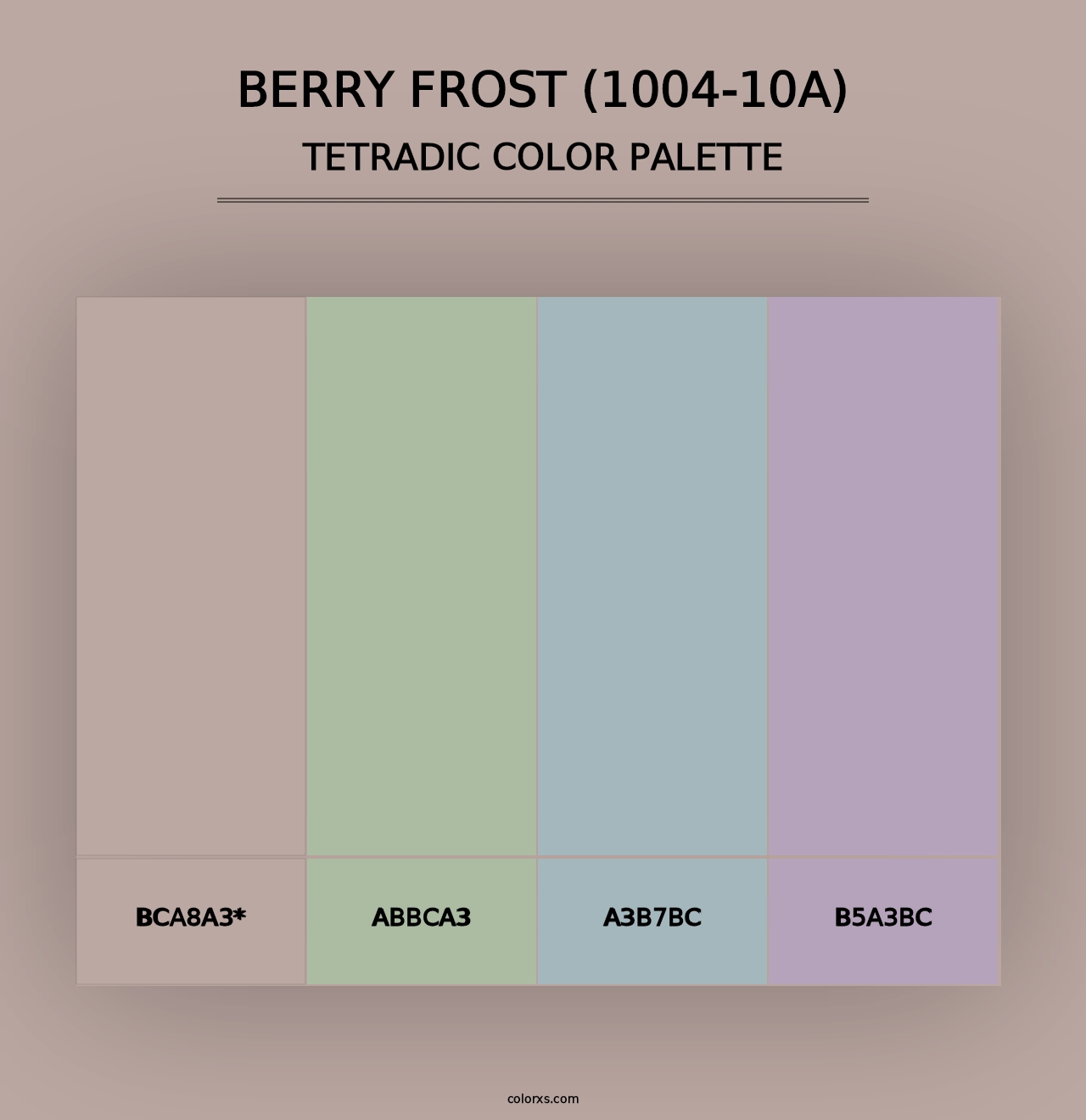 Berry Frost (1004-10A) - Tetradic Color Palette