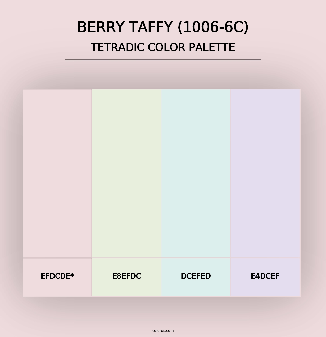 Berry Taffy (1006-6C) - Tetradic Color Palette