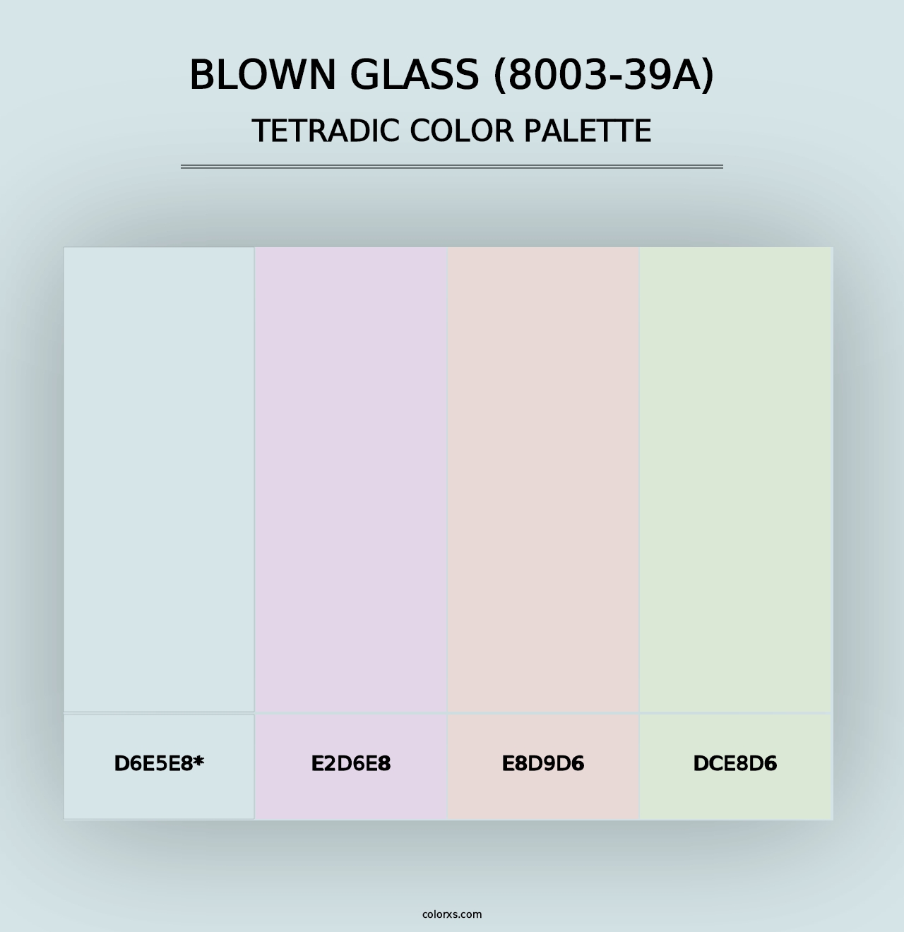 Blown Glass (8003-39A) - Tetradic Color Palette