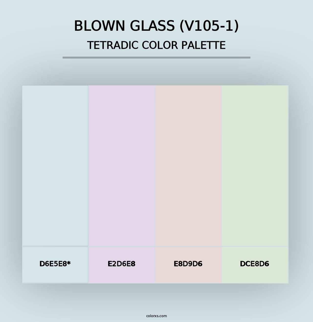 Blown Glass (V105-1) - Tetradic Color Palette