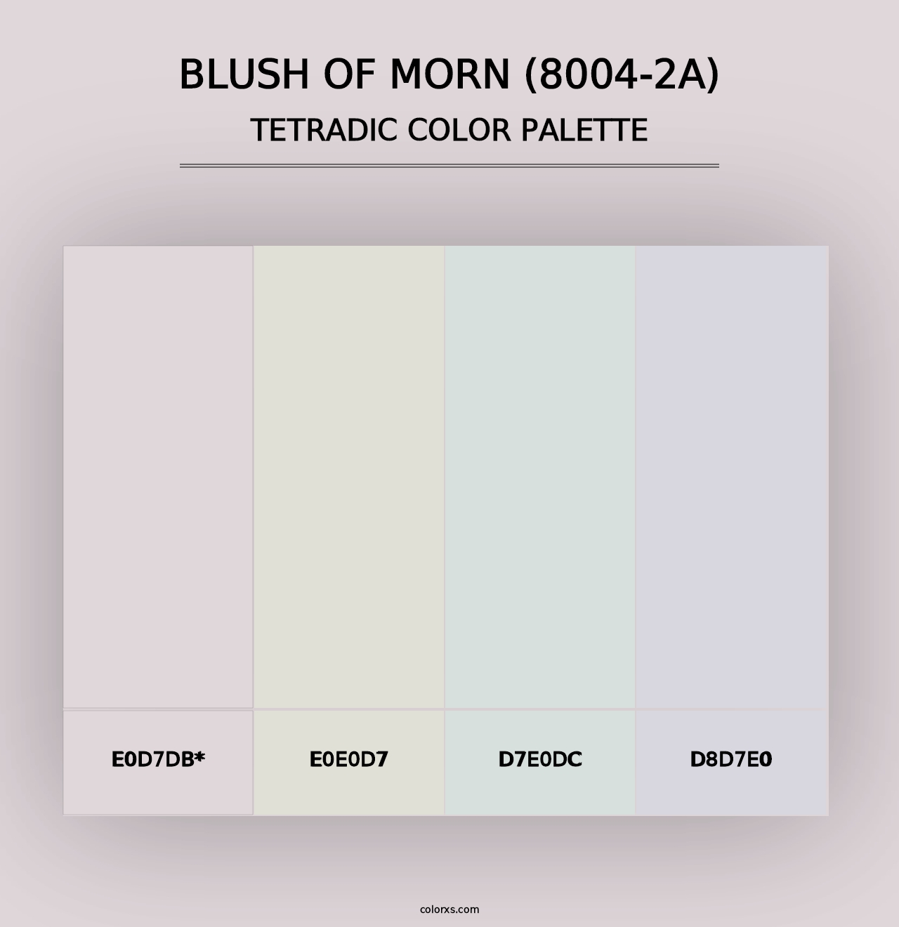 Blush of Morn (8004-2A) - Tetradic Color Palette