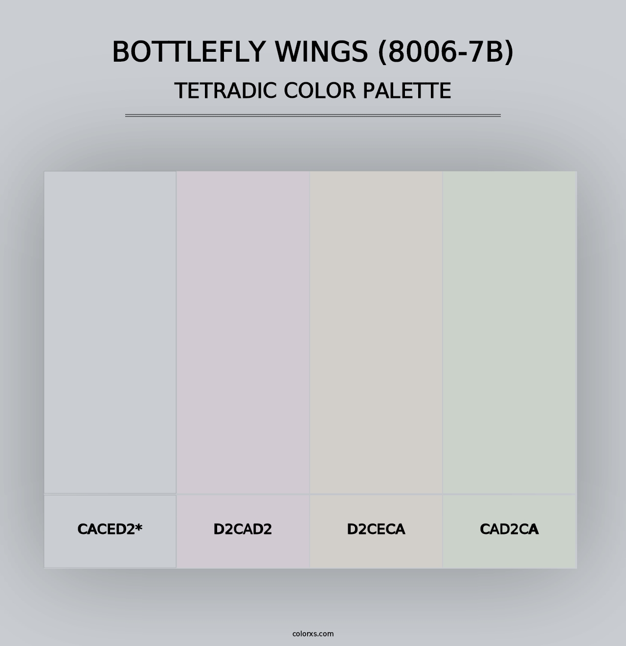 Bottlefly Wings (8006-7B) - Tetradic Color Palette