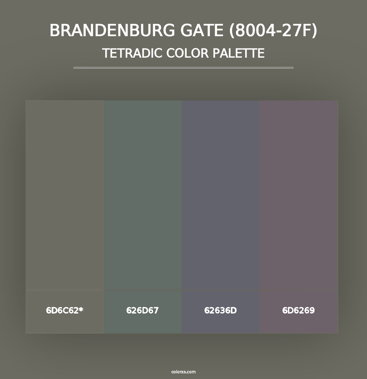 Brandenburg Gate (8004-27F) - Tetradic Color Palette